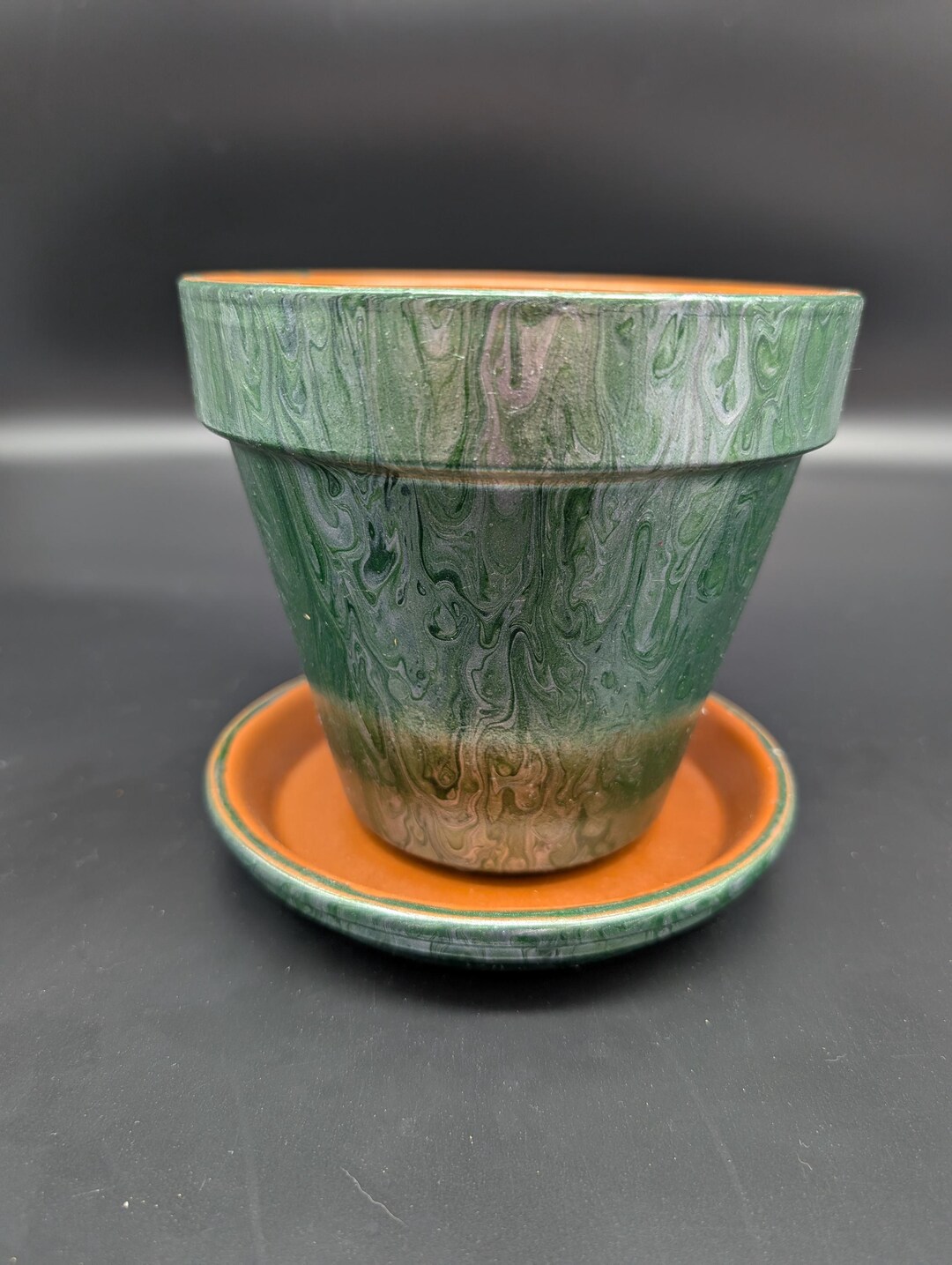 Acrylic Pour Plant Pot - Etsy