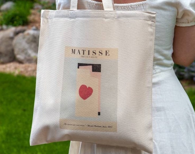 Henri Matisse Jazz Tote Bag, Cotton Tote Bag, Organic Cotton, Art Tote Bag, Trendy Bag, Artsy Tote Bag