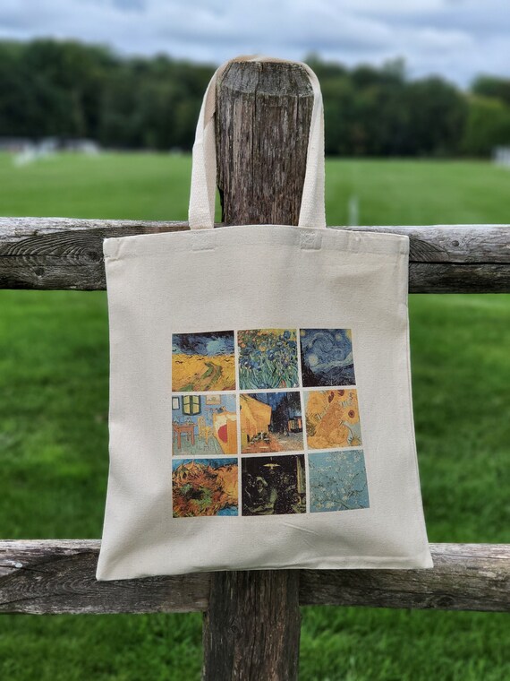 Vincent Van Gogh Painting Tote Bag Artsy Tote Bag Etsy