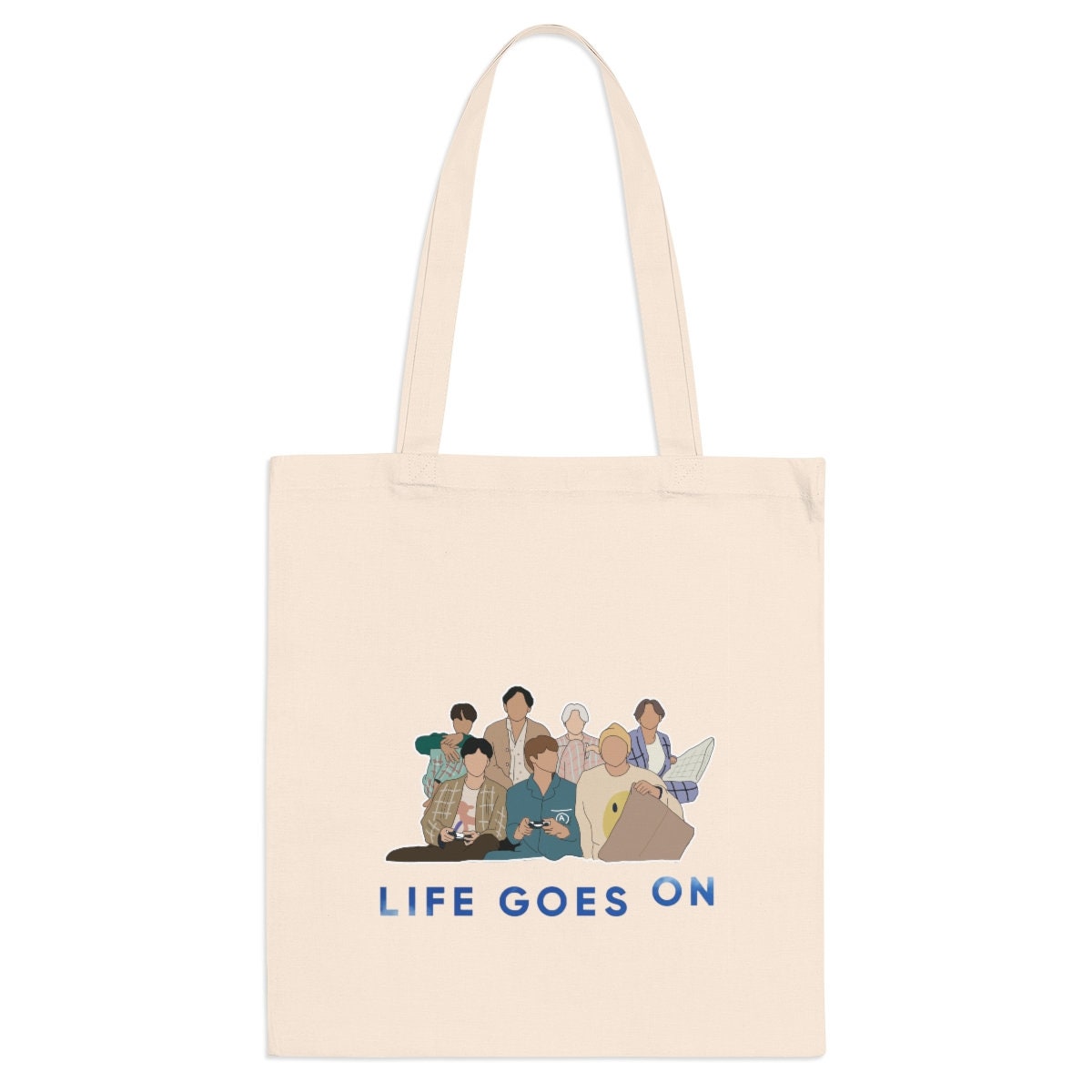 BTS トートバッグ、Life Goes On、BTS Army トートバッグ、K-pop、ジン