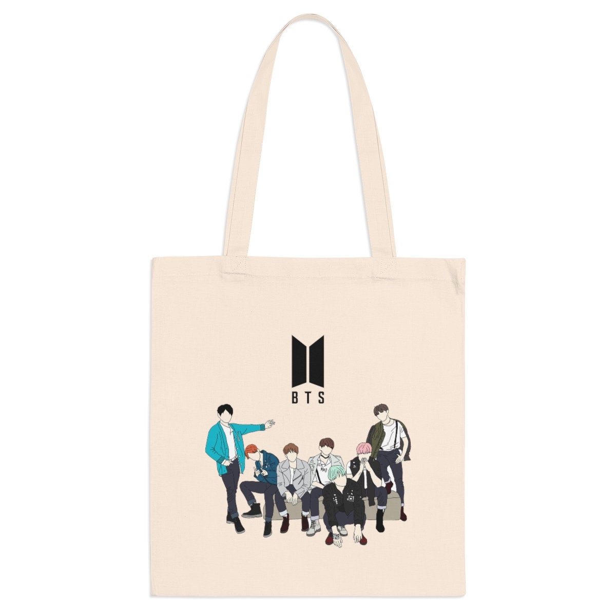 t＊様専用 BTS JIN 顔プリントトートバッグ ハンドメイド♡友人に頼まれ