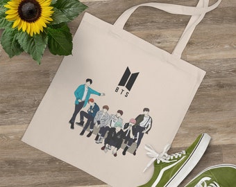 BTS トートバッグ、BTS アーミー トートバッグ、K-pop、ジン、シュガ