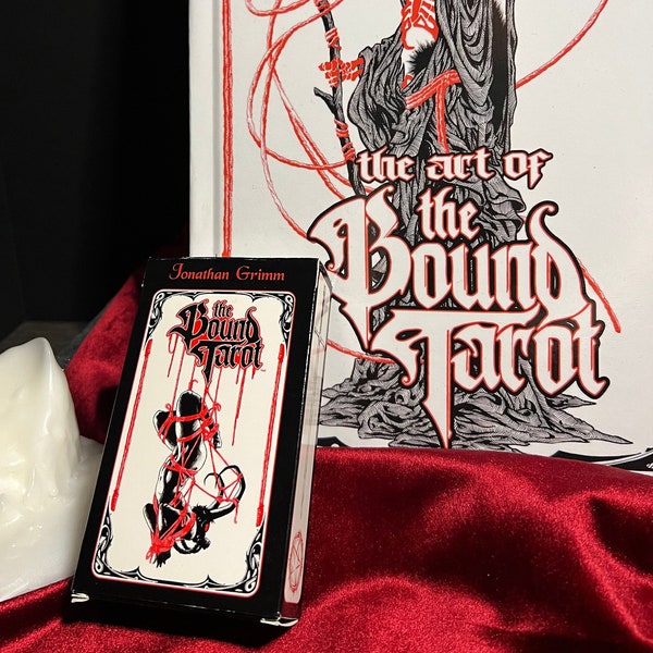 The Art of the Bound Tarot deck AND book demon angel magi magician Shibari Kinbaku Oracle rope bondage bdsm erotic kinky fetish goth girl