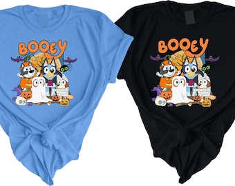 Funny Halloween Booeey Family Kids Group T-Shirts: Custom Trendy Matching Shirts