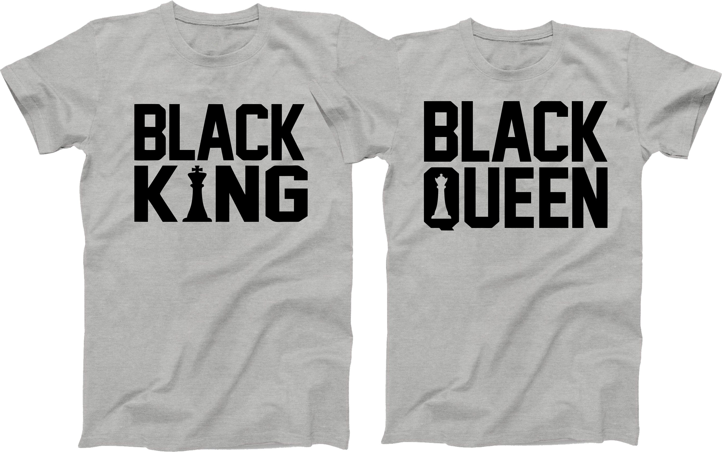 Black King and Black Queen Shirt Matching T Shirts for Couples - Etsy