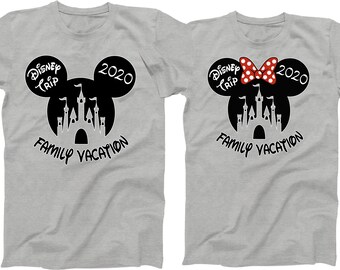 Disney Family 2026 Vacation Shirts: Mickey & Minnie Matching Tees