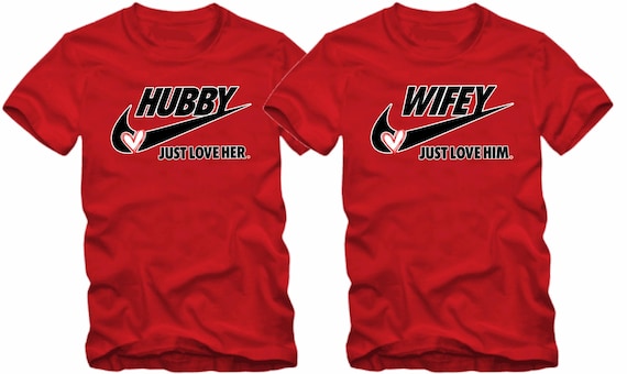 hubby wifey nike shirts