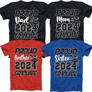 Class Of 2024 Shirt, Senior COLLEGE SHIRT, Graduation 2024, personalized Graduation Shirts, Proud Graduate Shirts, Custom Grad Matching