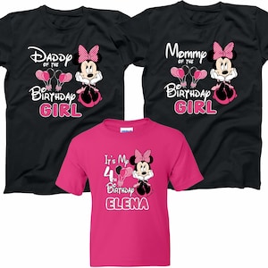 Minnie Mouse It's My Birthday Girl T-Shirt: Custom Family Matching Party