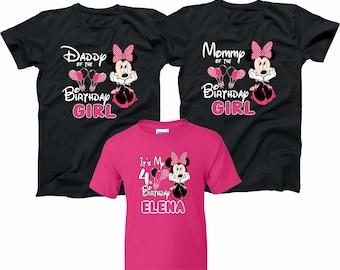 Minnie Mouse It's My Birthday Girl T-Shirt: Custom Family Matching Party