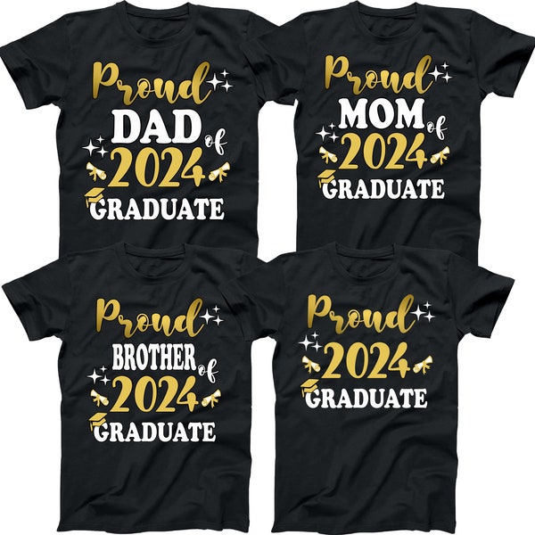 Class Of 2024 Shirt, CUSTOM COLLEGE SHIRT, Graduation 2024, personalized Graduation Shirts, Proud Graduate Shirts, Custom Grad Matching Tees