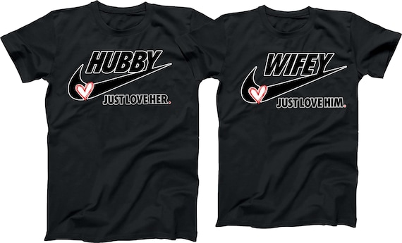 Hubby and Wifey Matching Valentine's Day T-Shirts