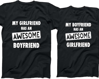 Girlfriend Boyfriend Matching T-Shirt Set
