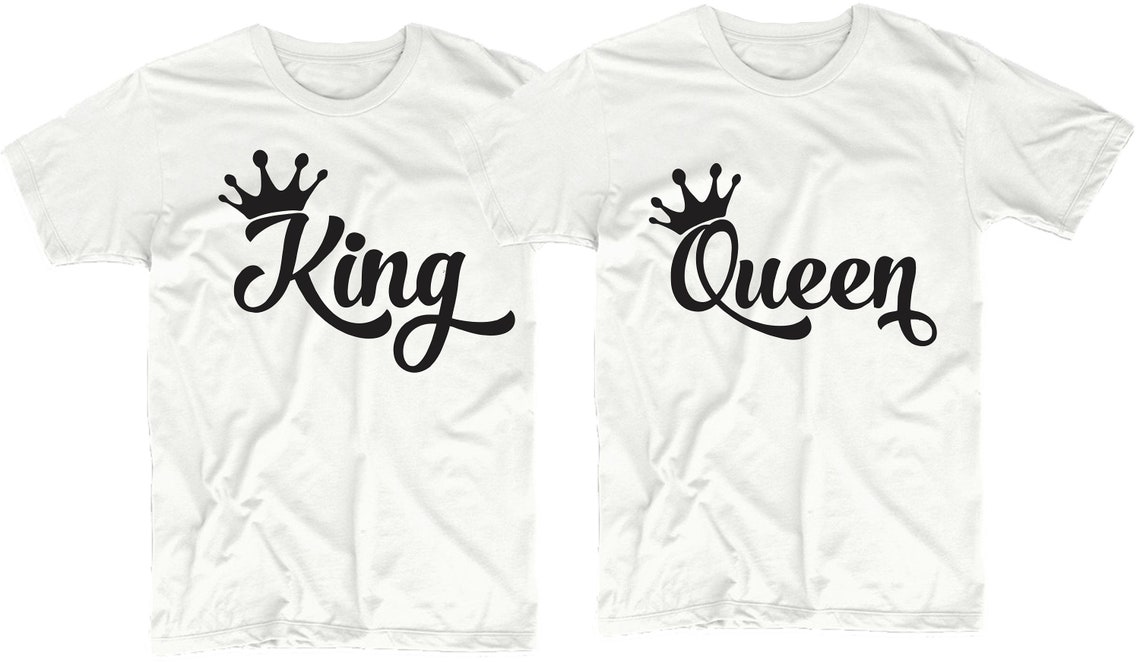 The King and the Queen Lovely Tees Shirt Matching Love Couples - Etsy