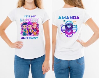 Custom Birthday Girl T-Shirt: Pop Music Hunter K Design