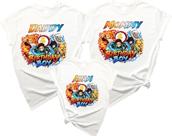 Super Damon  Birthday Boy Slayerr Matching Family T-Shirts