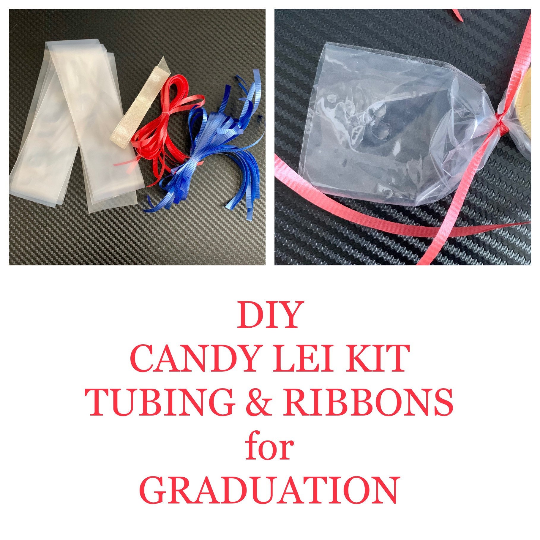 12 Sets CANDY LEI KIT 5 Ft Tubing and 2 Color Ribbons Etsy