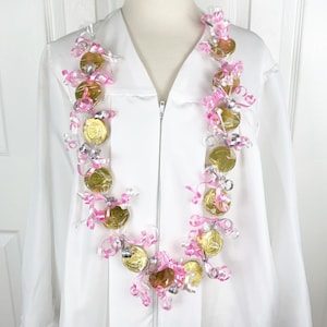 CANDY LEI - Birthday Lei - GOLD Coin Chocolates - Party Favors - Awards - Weddings - Showers - Custom Made
