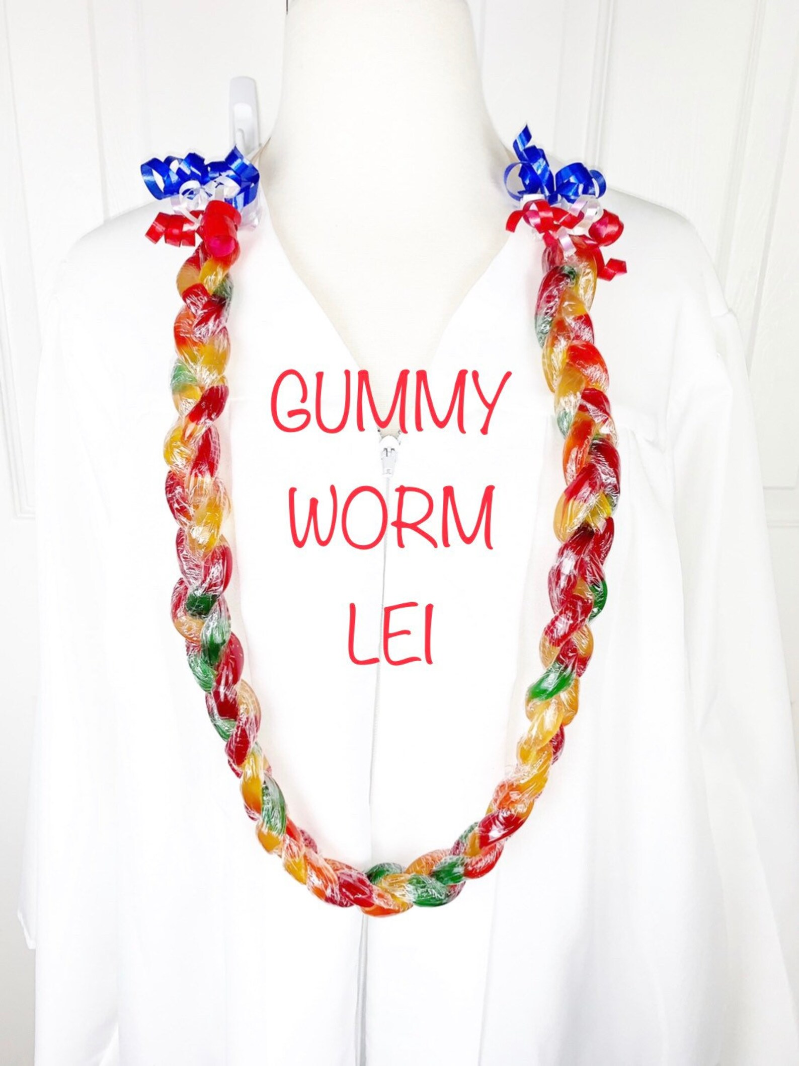 CANDY LEI Graduation Lei Gummy Worms Etsy UK