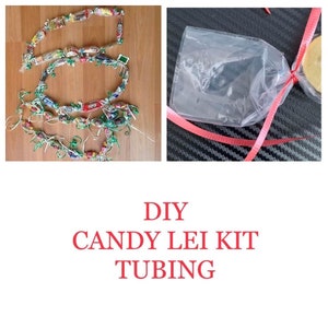 3 SETS DIY Candy Leis Plastic Tubing 2&quot; Hawaiian Leis Graduation - 15 ft long - Free shipping