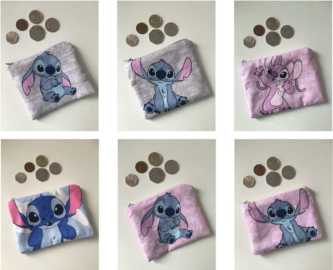 Handmade Lilo & Stitch Coin Purses Pouches With Zip and Lining ...