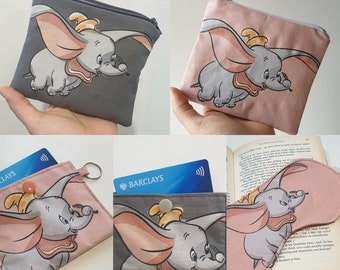 Handmade Disney Dumbo Collection: Coin Purses, Credit/Debit Card Holders and Eye Masks | Handmade by Sew This Sew That | Ideal Gift
