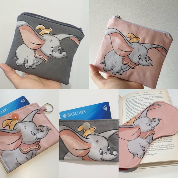 Handmade Disney Dumbo Collection Coin Purses Credit debit Card Holders and Eye Masks Handmade by Sew This Sew That Ideal Gift Etsy UK