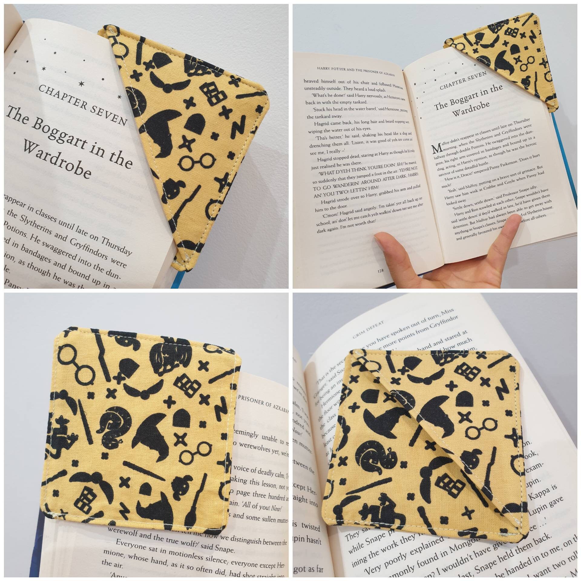 Handmade Harry Potter Corner Bookmarks by Sew This Sew That/ | Etsy UK