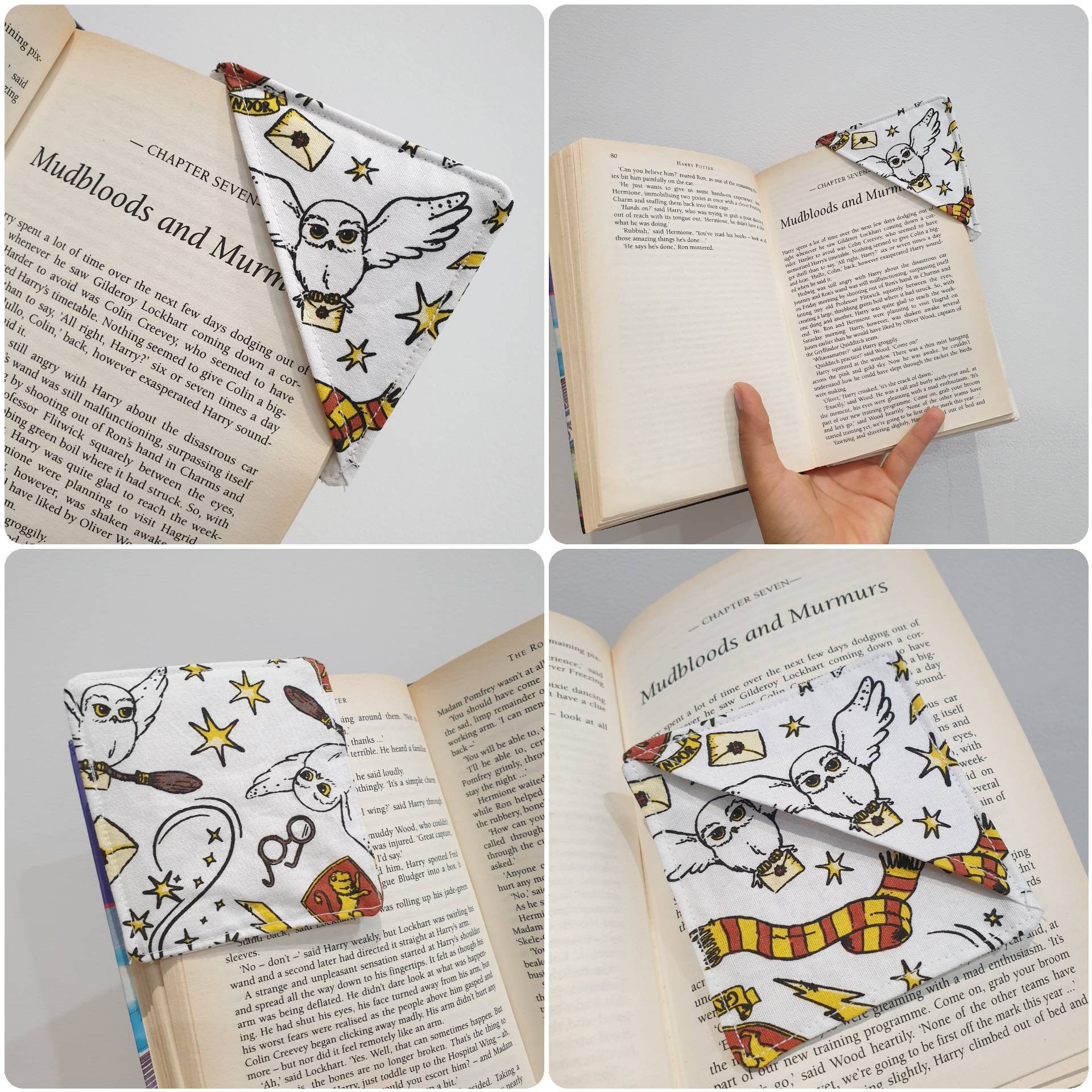 Handmade Harry Potter Corner Bookmarks by Sew This Sew That/ | Etsy UK