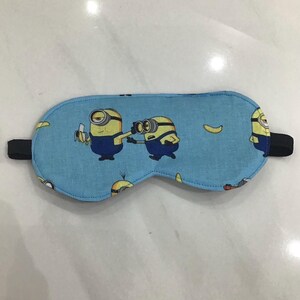 ミニオンのアイマスク - 面白い睡眠マスク - 子供用ソフトアイピロー