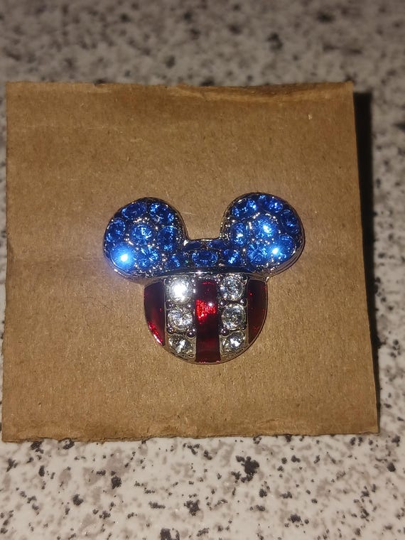 Mickey Mouse Crystal Pin - image 1