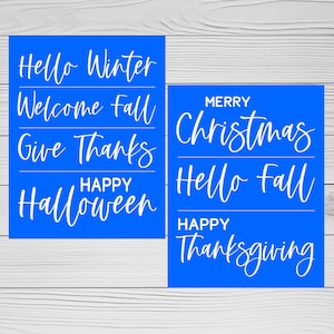 Reusable Adhesive Silkscreen Stencil | Fall stencil | Christmas Stencil | Winter Stencil | Halloween Stencil | Thanksgiving Stencil