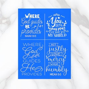 Scripture Reusable Adhesive Silkscreen Stencil | Motivational | Wood chalk painting | Religious | Church Sign | Inspirational | 11x8.5in