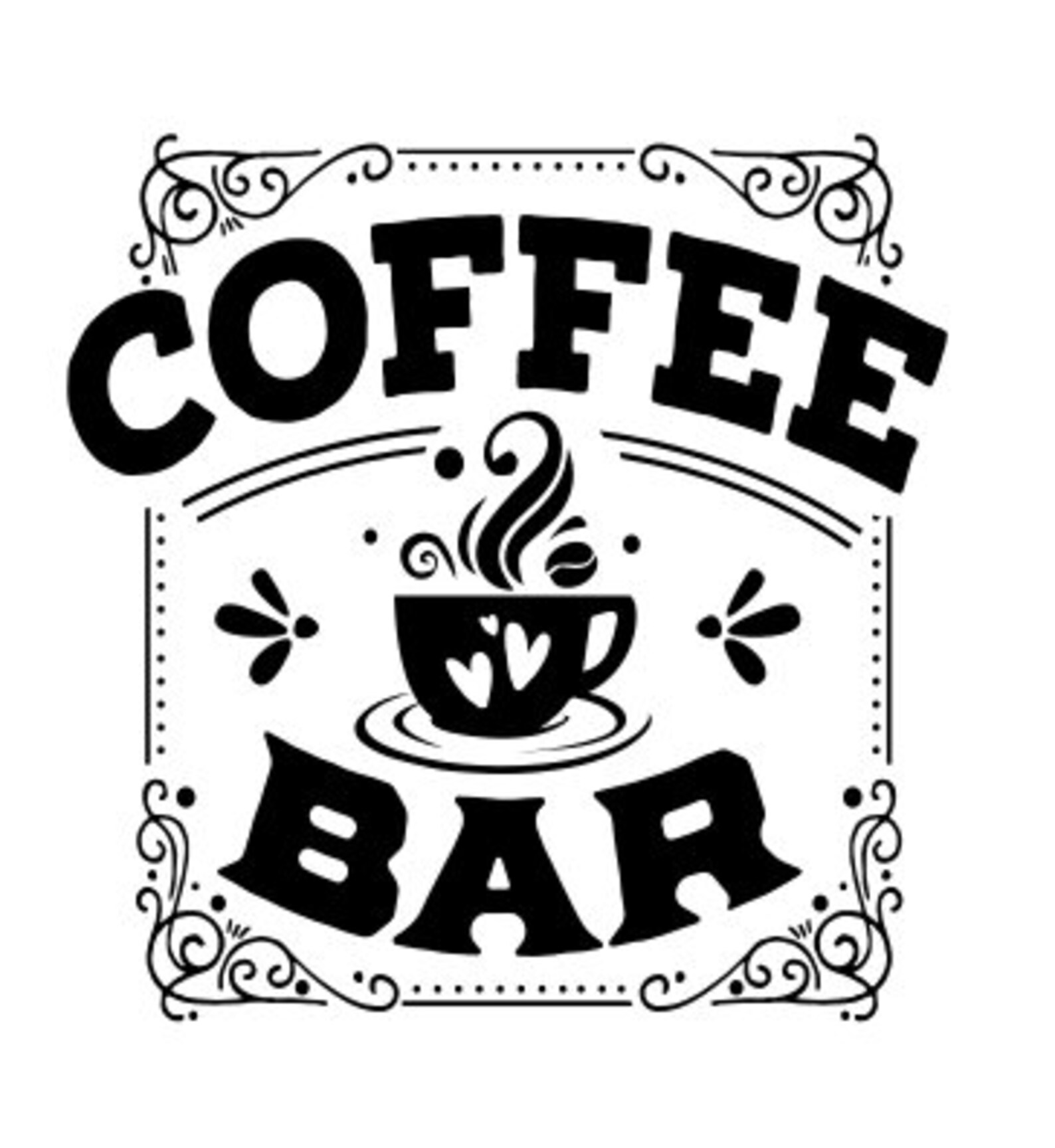 Coffee Stencil Reusable Adhesive Silkscreen Stencil Wood - Etsy UK