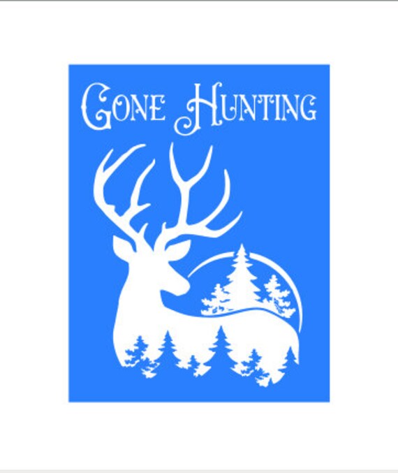 Deer Hunting Stencil Adventure Stencil Reusable - Etsy