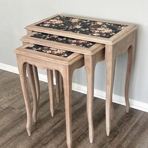 3 Vintage Nesting Tables