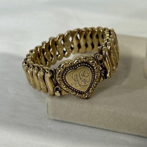 1940s Sweetheart Locket Expansion Bracelet - Etsy