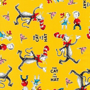 Dr. Seuss-The Cat in The Hat-Robert Kaufman-Yellow Dr. Seuss Cat in The Hat