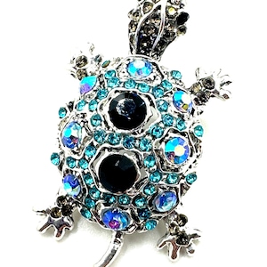Small 9 Grids Box turtle brooch/Pendant