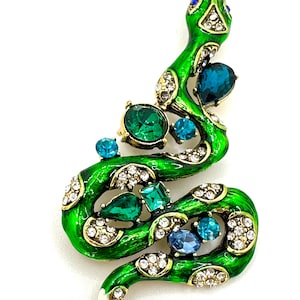 Snake Brooch/Necklace Pendant