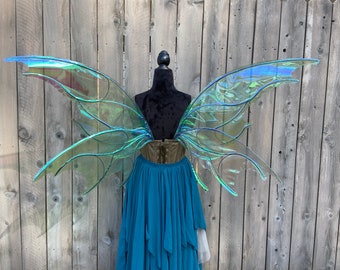 Blue Fairy Wings Etsy