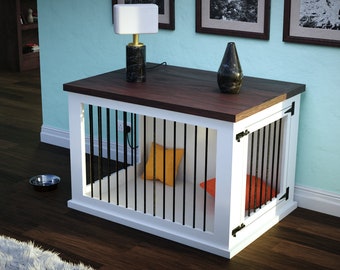 Large Dog Crate Plans - Side Door (43.5" L x 31.5" W x 30" H) - Digital Download