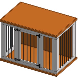 Large Dog Crate Plans Countertop Height 49.5 L x 31.5 W x 35.5 H Digital Download image 8