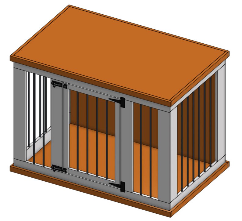 Beautiful view of Large Dog Crate Plans