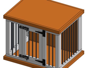 Small Dog Crate Plans - Front Door (27" L x 21" W x 21.5" H) - Digital Download