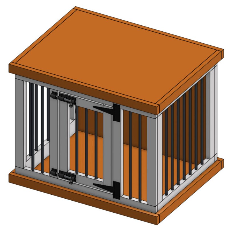 View of Small Dog Crate - Etsy
