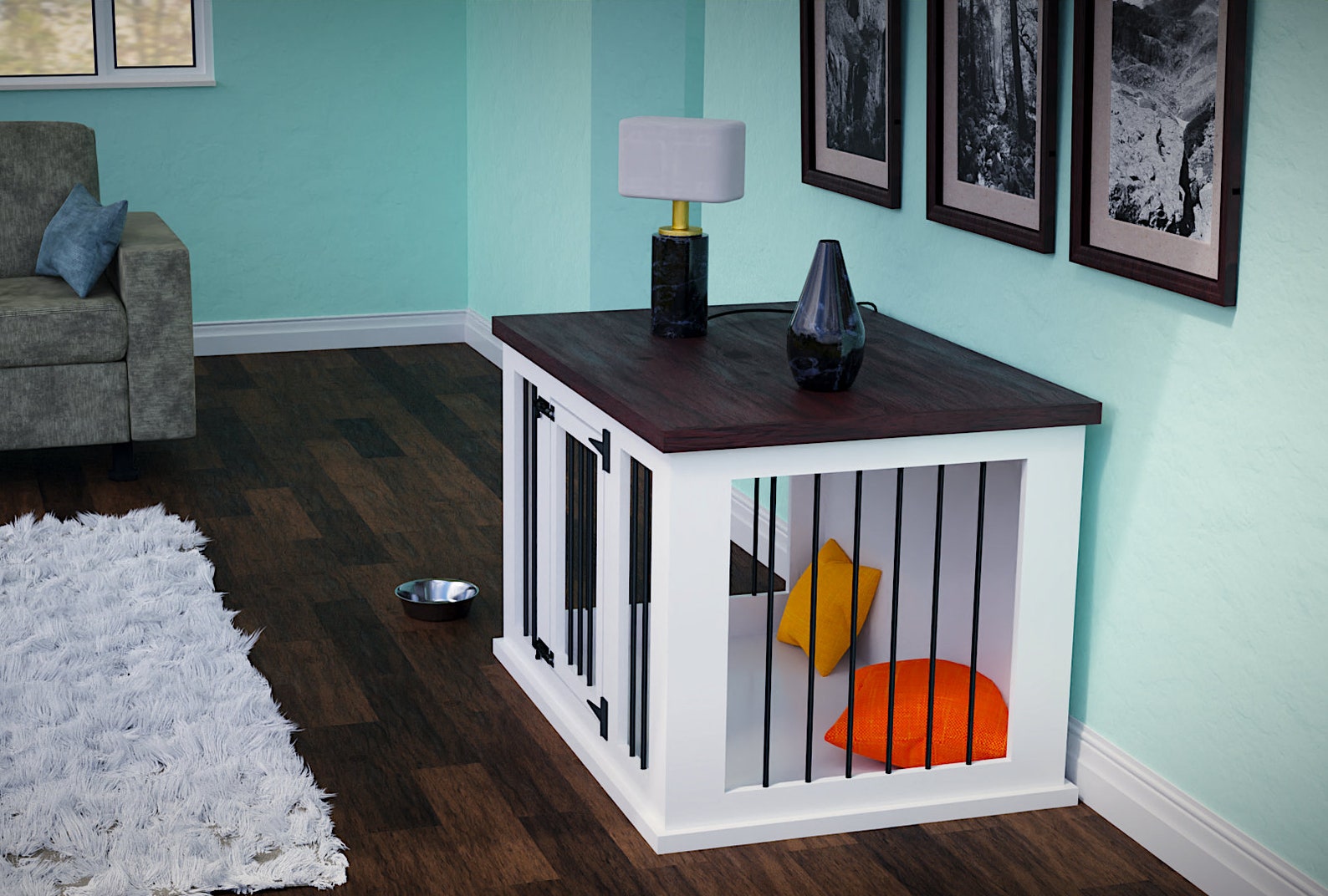 Stunning Large Dog Crate Plans image