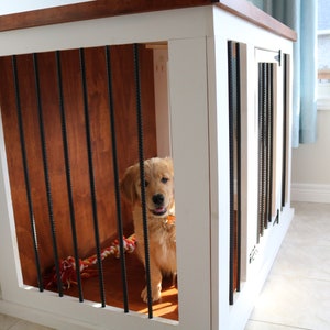 Large Dog Crate Plans Countertop Height 49.5 L x 31.5 W x 35.5 H Digital Download image 5