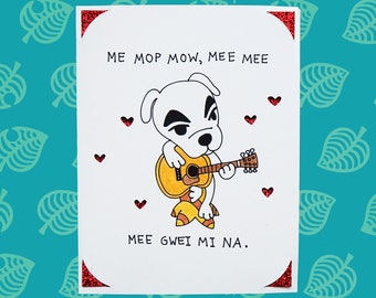 K.K. Slider Glitter Love Card [Valentine's Day & Anniversary]