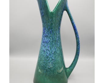 Vintage 60er Jahre Royal Haeger 16 "Krug Vase Grün Blau MCM Tropfglasur - Art Pottery